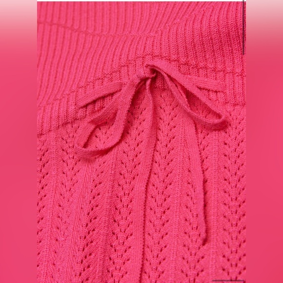 NWT Aritzia Wilfred Soloist Top Size Small Bright Rose Sweetheart knit top - Picture 8 of 13